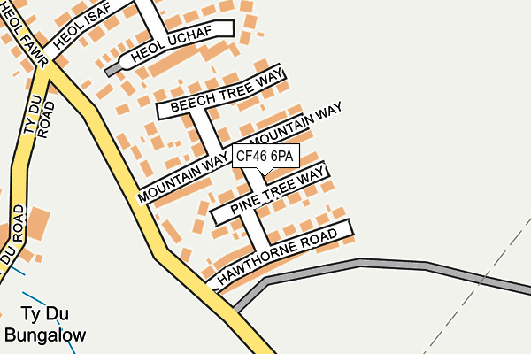 CF46 6PA map - OS OpenMap – Local (Ordnance Survey)