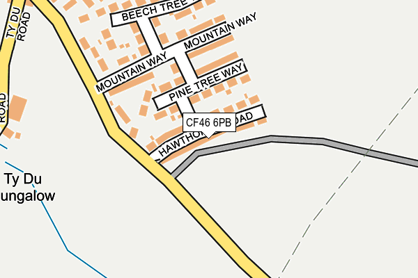 CF46 6PB map - OS OpenMap – Local (Ordnance Survey)