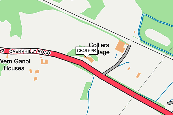 CF46 6PR map - OS OpenMap – Local (Ordnance Survey)