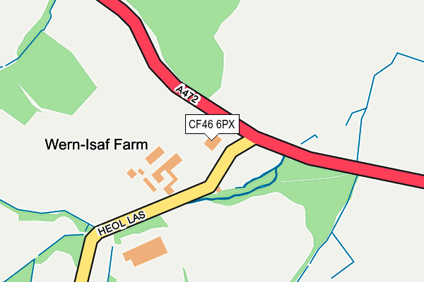 CF46 6PX map - OS OpenMap – Local (Ordnance Survey)