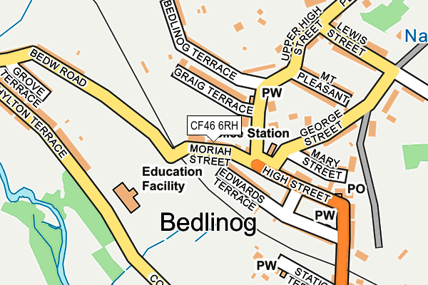 CF46 6RH map - OS OpenMap – Local (Ordnance Survey)