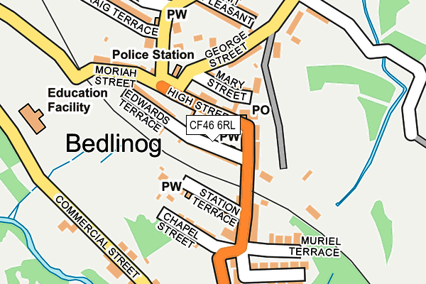 CF46 6RL map - OS OpenMap – Local (Ordnance Survey)