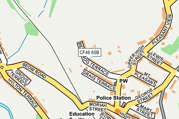 CF46 6SB map - OS OpenMap – Local (Ordnance Survey)