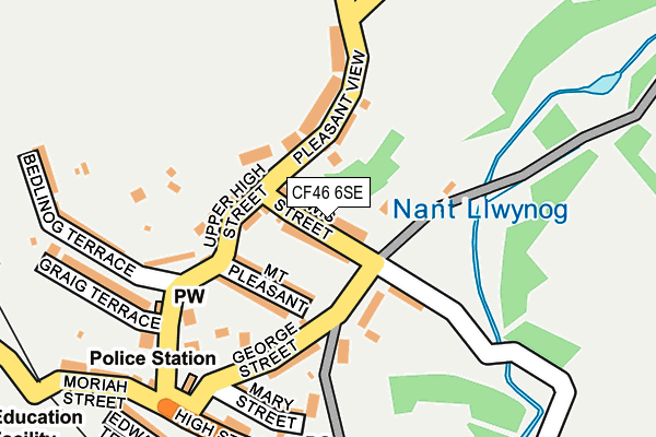 CF46 6SE map - OS OpenMap – Local (Ordnance Survey)