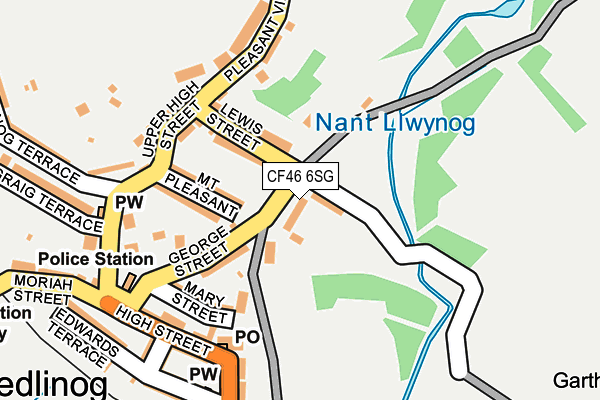 CF46 6SG map - OS OpenMap – Local (Ordnance Survey)