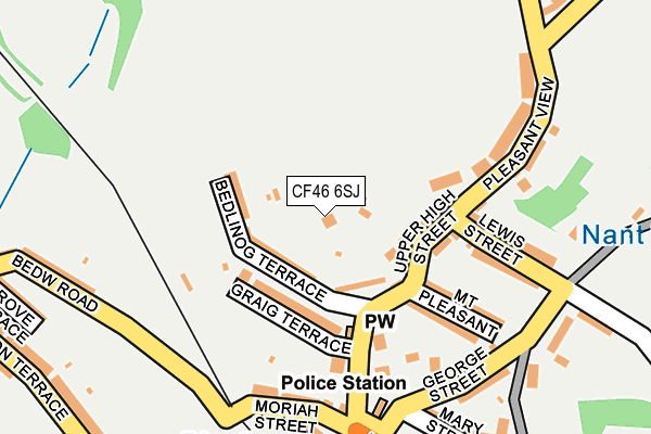 CF46 6SJ map - OS OpenMap – Local (Ordnance Survey)