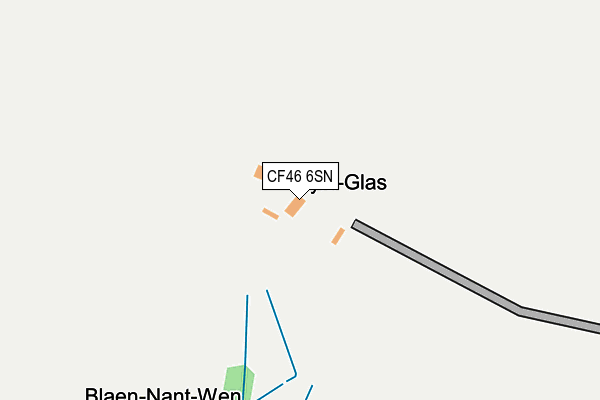 CF46 6SN map - OS OpenMap – Local (Ordnance Survey)