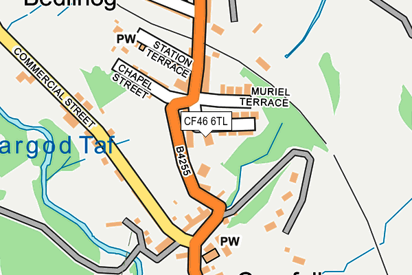 CF46 6TL map - OS OpenMap – Local (Ordnance Survey)