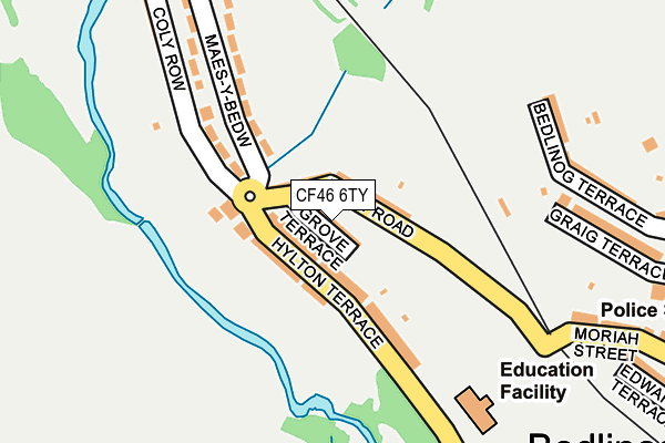 CF46 6TY map - OS OpenMap – Local (Ordnance Survey)