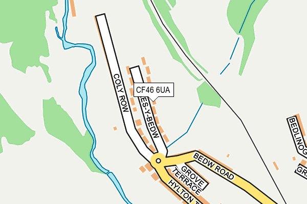 CF46 6UA map - OS OpenMap – Local (Ordnance Survey)