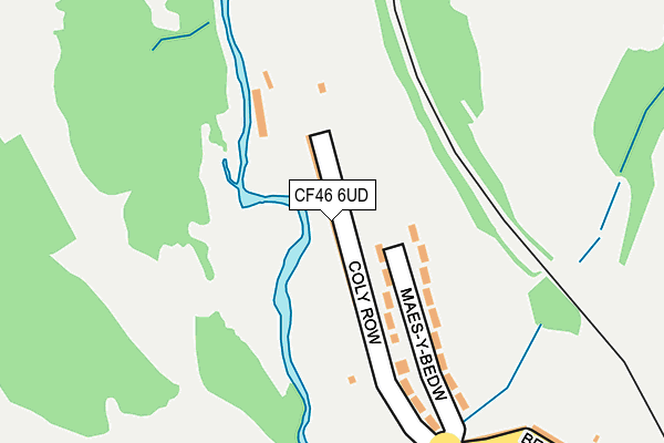 CF46 6UD map - OS OpenMap – Local (Ordnance Survey)