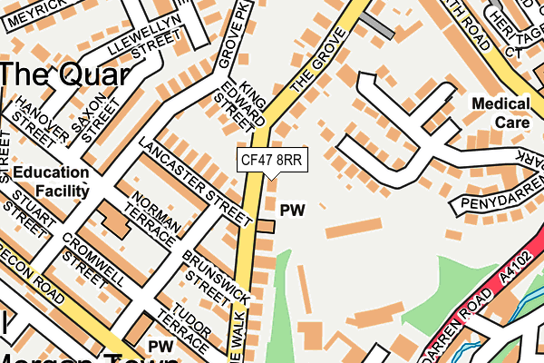 CF47 8RR map - OS OpenMap – Local (Ordnance Survey)