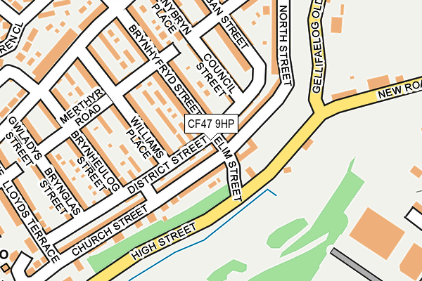 CF47 9HP map - OS OpenMap – Local (Ordnance Survey)