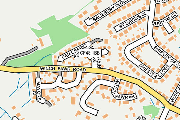 CF48 1BB map - OS OpenMap – Local (Ordnance Survey)
