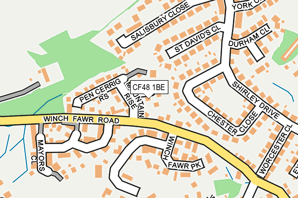 CF48 1BE map - OS OpenMap – Local (Ordnance Survey)