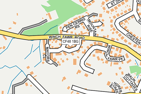 CF48 1BG map - OS OpenMap – Local (Ordnance Survey)