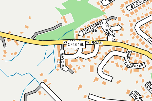 CF48 1BL map - OS OpenMap – Local (Ordnance Survey)