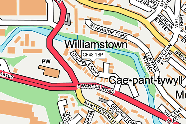 CF48 1BP map - OS OpenMap – Local (Ordnance Survey)