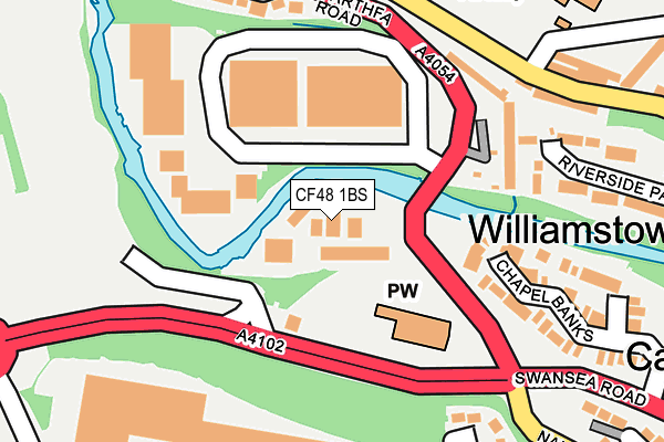 CF48 1BS map - OS OpenMap – Local (Ordnance Survey)