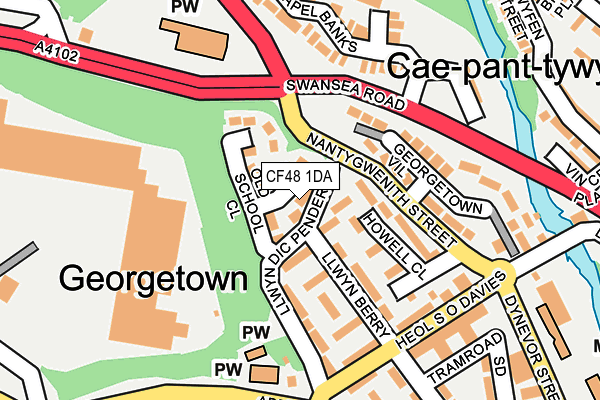 CF48 1DA map - OS OpenMap – Local (Ordnance Survey)