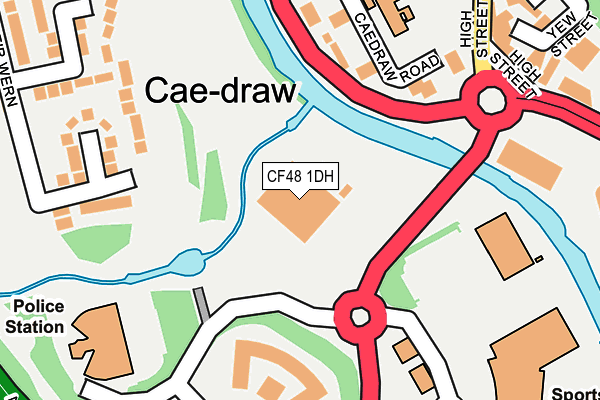 CF48 1DH map - OS OpenMap – Local (Ordnance Survey)