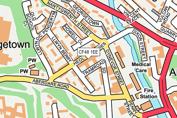 CF48 1EE map - OS OpenMap – Local (Ordnance Survey)