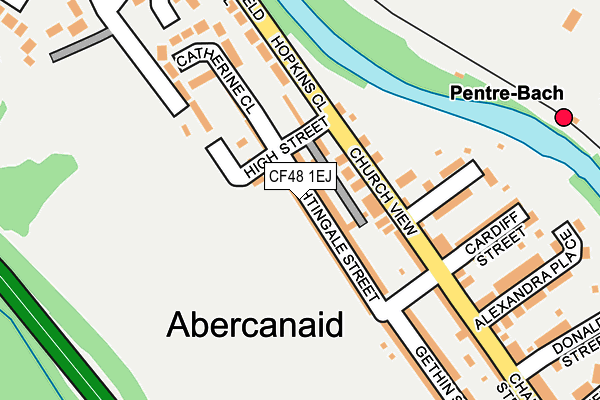 CF48 1EJ map - OS OpenMap – Local (Ordnance Survey)