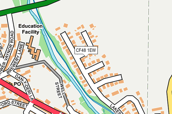 CF48 1EW map - OS OpenMap – Local (Ordnance Survey)