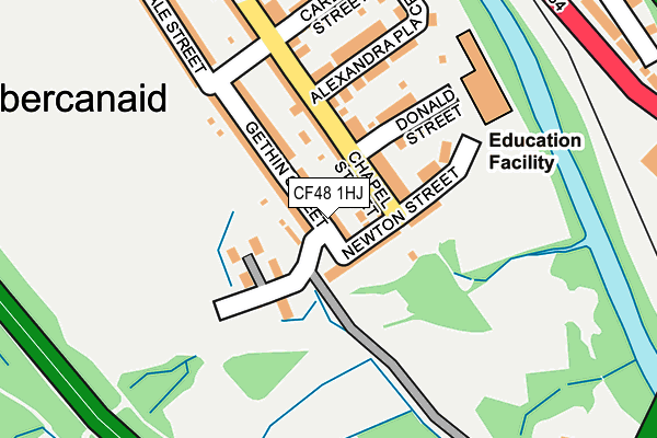 CF48 1HJ map - OS OpenMap – Local (Ordnance Survey)