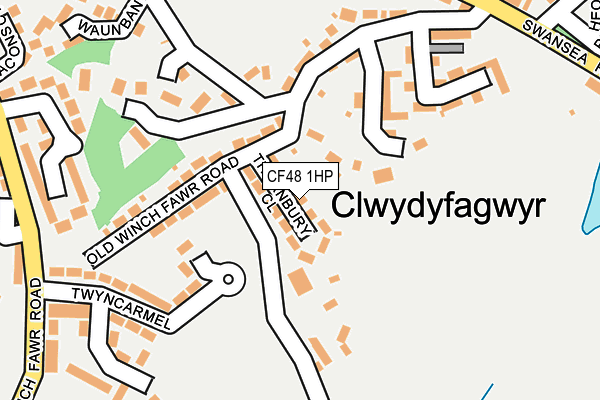 CF48 1HP map - OS OpenMap – Local (Ordnance Survey)