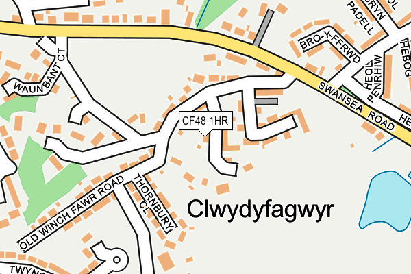 CF48 1HR map - OS OpenMap – Local (Ordnance Survey)