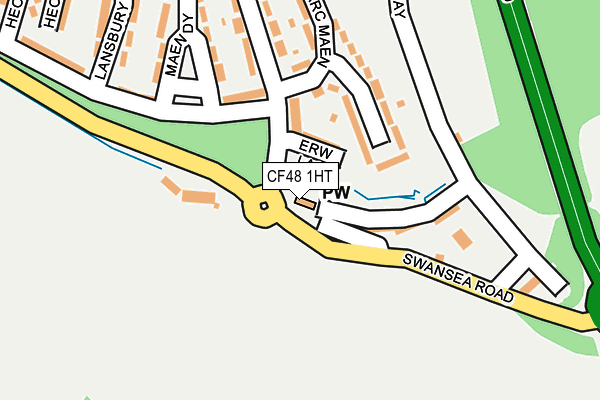 CF48 1HT map - OS OpenMap – Local (Ordnance Survey)