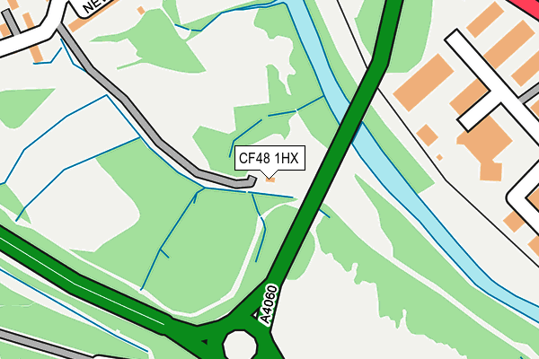 CF48 1HX map - OS OpenMap – Local (Ordnance Survey)