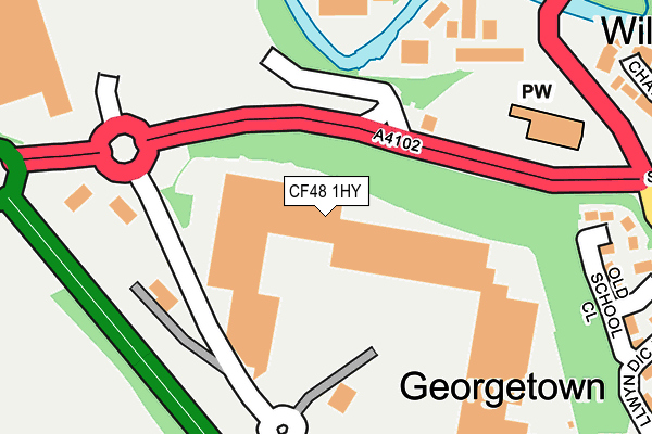 CF48 1HY map - OS OpenMap – Local (Ordnance Survey)