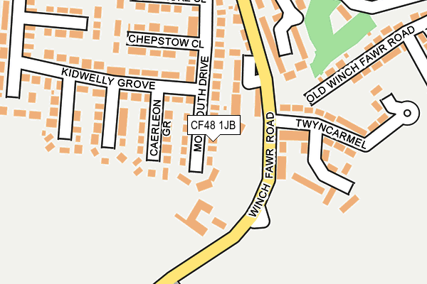 CF48 1JB map - OS OpenMap – Local (Ordnance Survey)