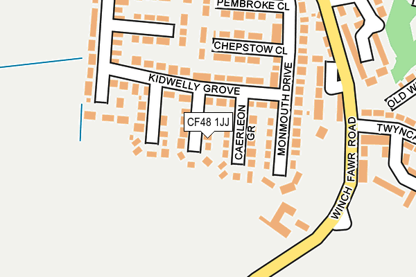 CF48 1JJ map - OS OpenMap – Local (Ordnance Survey)