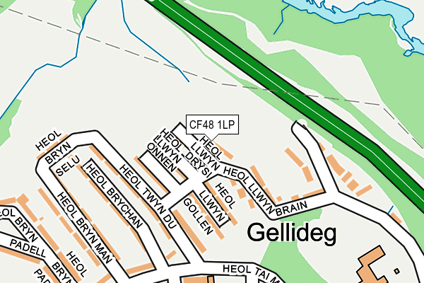 CF48 1LP map - OS OpenMap – Local (Ordnance Survey)