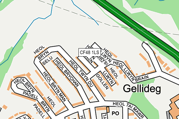 CF48 1LS map - OS OpenMap – Local (Ordnance Survey)