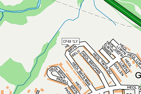 CF48 1LY map - OS OpenMap – Local (Ordnance Survey)