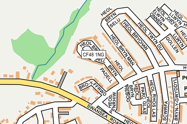 CF48 1NG map - OS OpenMap – Local (Ordnance Survey)