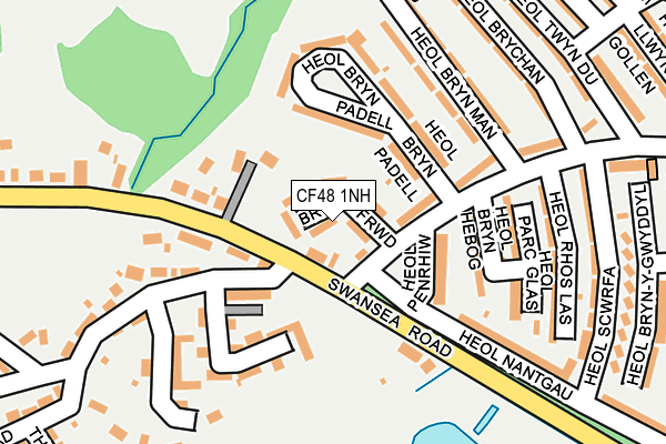 CF48 1NH map - OS OpenMap – Local (Ordnance Survey)