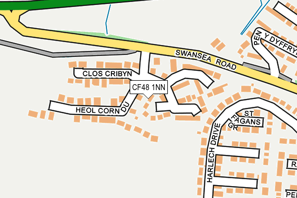 CF48 1NN map - OS OpenMap – Local (Ordnance Survey)