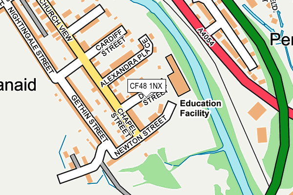 CF48 1NX map - OS OpenMap – Local (Ordnance Survey)