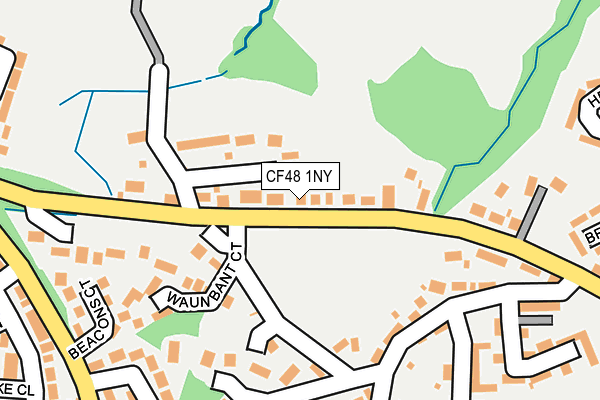 CF48 1NY map - OS OpenMap – Local (Ordnance Survey)