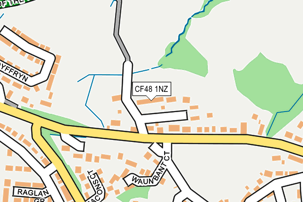 CF48 1NZ map - OS OpenMap – Local (Ordnance Survey)