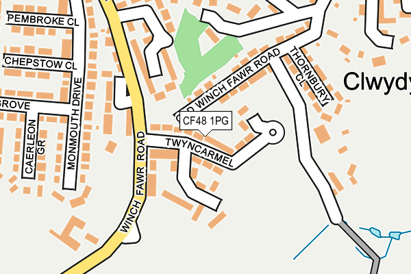 CF48 1PG map - OS OpenMap – Local (Ordnance Survey)