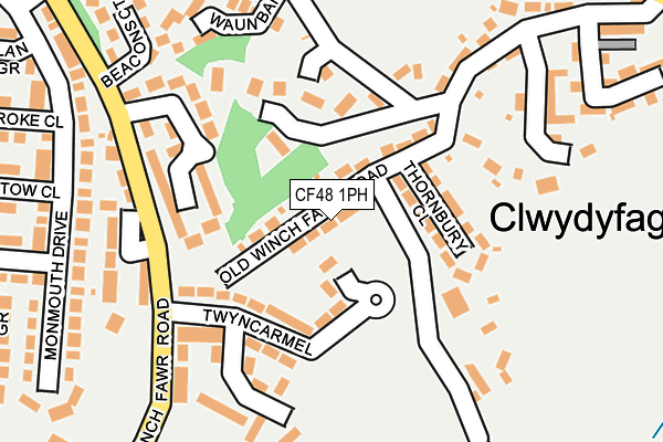 CF48 1PH map - OS OpenMap – Local (Ordnance Survey)