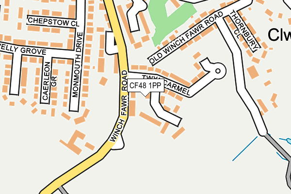 CF48 1PP map - OS OpenMap – Local (Ordnance Survey)