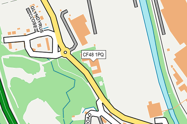 CF48 1PQ map - OS OpenMap – Local (Ordnance Survey)