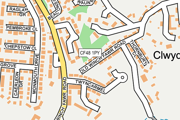 CF48 1PY map - OS OpenMap – Local (Ordnance Survey)